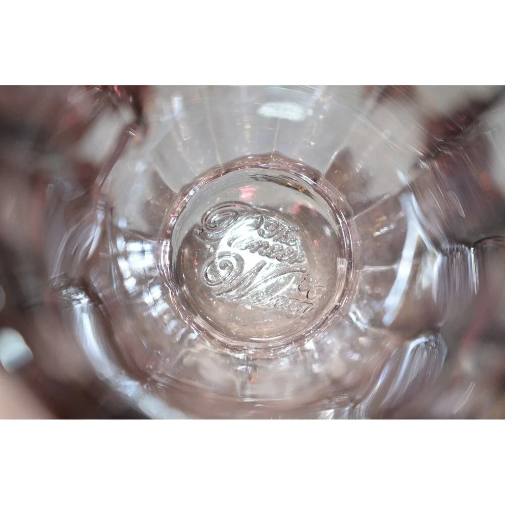 Pioneer Woman Luster Pink Tumbler Glasses‎ 2 Pearlized Iridescent 15 Oz